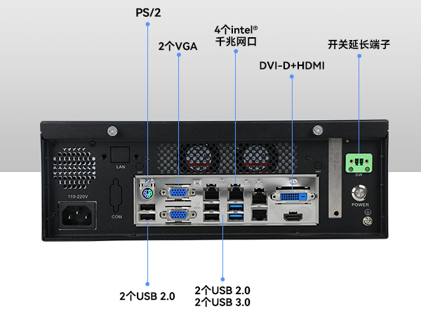 FUN88桌面式工控机,迷你工业主机,EPC-3100