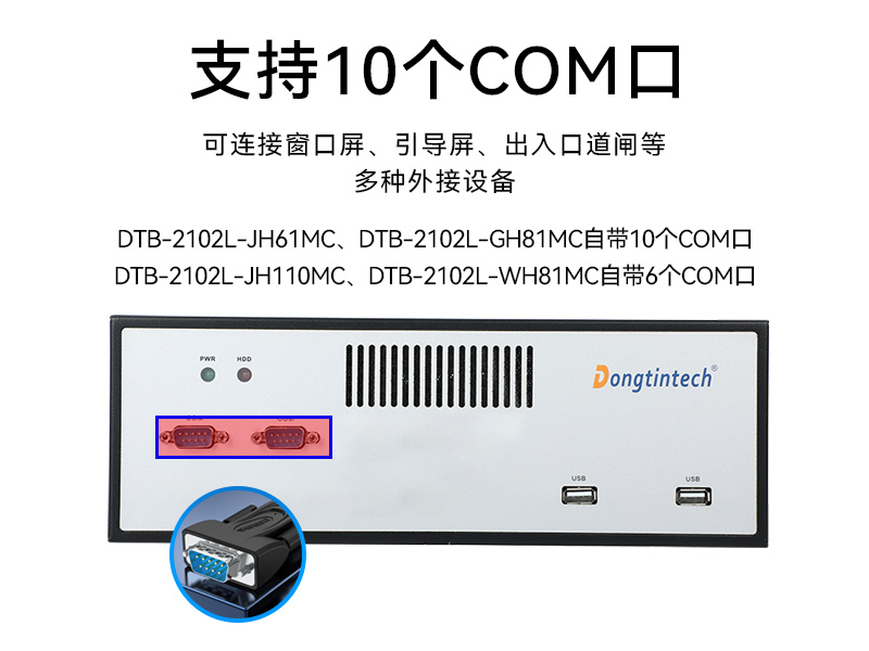 FUN88桌面式工控机,工业服务器厂家,DTB-2102L-JH61MC